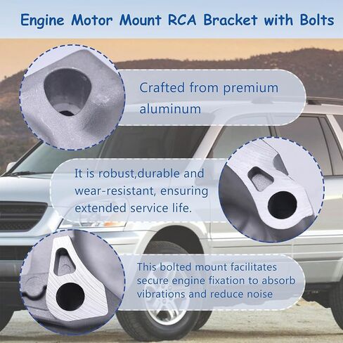 Engine Motor Mount RCA Bracket with Bolts 11910-RCA-A00 Compatible with Honda Accord 3.0 V6 2003-2007,Honda Pilot 2003-2005,Acura TL 2004-2008,Acura RL 2005-2008 in Kuwait