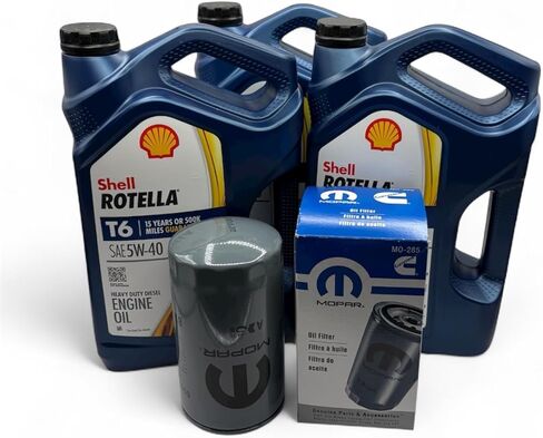 Intended for Dodge Ram 6.7 Diesel Cummins 2011-2024 Oil Change Kit With Original Filter Full Synthetic 5w40 Heavy Duty Oil in Saudi Arabia