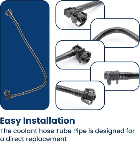 ASTROSYNC Coolant Hose Tube Pipe Black Fit for Volvo Trucks Replace 21053033 in Kuwait