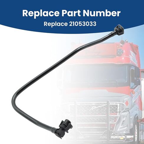 ASTROSYNC Coolant Hose Tube Pipe Black Fit for Volvo Trucks Replace 21053033 in Kuwait