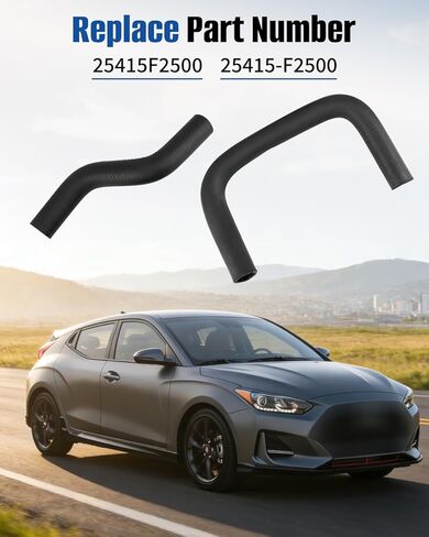 25415-F2500 2PCS Radiator Upper and Lower Coolant Hose Fit for Hyundai Veloster 2019 2020 2021 Elantra 2017 2018 2019 2020 in Saudi Arabia