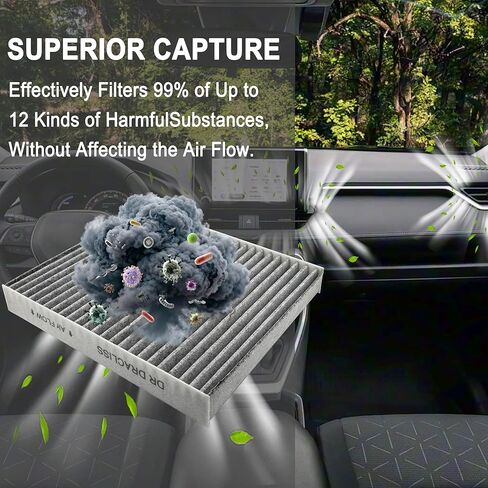 17801-F0050 Engine & Cabin Air Filter combo for Toyota Camry 2018-2024 NOT Hybrid,for RAV4 2019-2025,NOT Hybrid,for Highlander 2020-2025,NOT Hybrid,Cabin Filter Replace 17801-25020 & 87139-58010 in Saudi Arabia