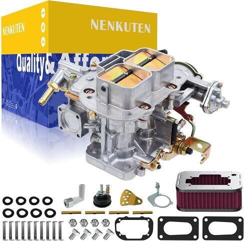 مكربن ​​جديد 2 برميل مع مجموعة منقي الهواء لـ Weber 32/36 DGV DGEV خنق كهربائي 32x36 لسيارة Toyota Pickup Celica Corona 20R 22R Holley Mazda B2000 B2200 Datsun 510 610 620 710 CJ5 CJ7 CJ8 in Saudi Arabia