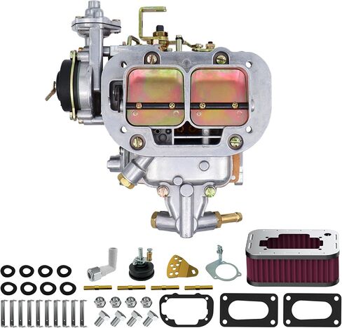 مكربن ​​جديد 2 برميل مع مجموعة منقي الهواء لـ Weber 32/36 DGV DGEV خنق كهربائي 32x36 لسيارة Toyota Pickup Celica Corona 20R 22R Holley Mazda B2000 B2200 Datsun 510 610 620 710 CJ5 CJ7 CJ8 in Saudi Arabia