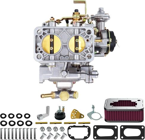 مكربن ​​جديد 2 برميل مع مجموعة منقي الهواء لـ Weber 32/36 DGV DGEV خنق كهربائي 32x36 لسيارة Toyota Pickup Celica Corona 20R 22R Holley Mazda B2000 B2200 Datsun 510 610 620 710 CJ5 CJ7 CJ8 in Saudi Arabia