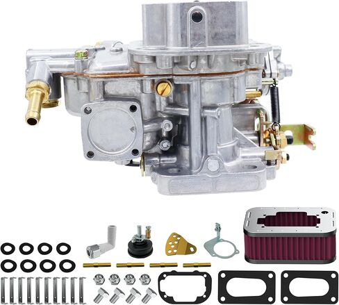 مكربن ​​جديد 2 برميل مع مجموعة منقي الهواء لـ Weber 32/36 DGV DGEV خنق كهربائي 32x36 لسيارة Toyota Pickup Celica Corona 20R 22R Holley Mazda B2000 B2200 Datsun 510 610 620 710 CJ5 CJ7 CJ8 in Saudi Arabia