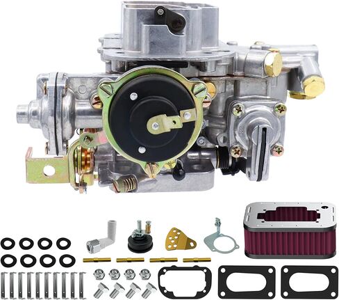 مكربن ​​جديد 2 برميل مع مجموعة منقي الهواء لـ Weber 32/36 DGV DGEV خنق كهربائي 32x36 لسيارة Toyota Pickup Celica Corona 20R 22R Holley Mazda B2000 B2200 Datsun 510 610 620 710 CJ5 CJ7 CJ8 in Saudi Arabia