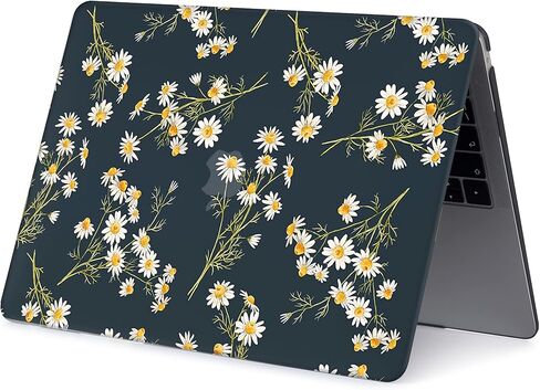 حافظة متوافقة مع طرازات MacBook Air 13 بوصة الإصدار القديم 2010-2017: A1466 وA1369، حافظة صلبة من البلاستيك للكمبيوتر المحمول 2 في 1 وواقي لوحة مفاتيح لجهاز MacBook Air 13.3 بوصة - ديزي in Kuwait