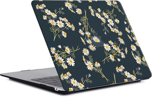 حافظة متوافقة مع طرازات MacBook Air 13 بوصة الإصدار القديم 2010-2017: A1466 وA1369، حافظة صلبة من البلاستيك للكمبيوتر المحمول 2 في 1 وواقي لوحة مفاتيح لجهاز MacBook Air 13.3 بوصة - ديزي in Kuwait