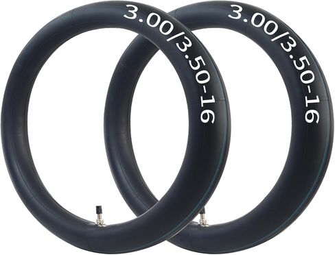 2-Pack 3.00/3.50-16 الأنبوب الداخلي 3.50-16 3.00-16 أنبوب (90/100-16) مع أنبوب استبدال ساق الصمام TR4 المستقيم in Kuwait