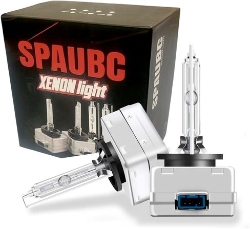 D8S 6000K HID Headlight Bulbs – Xenon White 35W 6000LM – Plug and Play OEM HID Replacement – UV Quartz Glass, Waterproof – Pack of 2 in Saudi Arabia