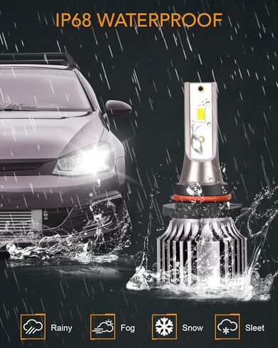 متوافق مع مصابيح الإضاءة Honda CRV CR-V 2015 2016 2017 2018 2019 2020، تصميم 1:1 9005 High H11 مصابيح أمامية منخفضة الشعاع، 5 دقائق Plug-N-Play، حزمة من 4 in Kuwait