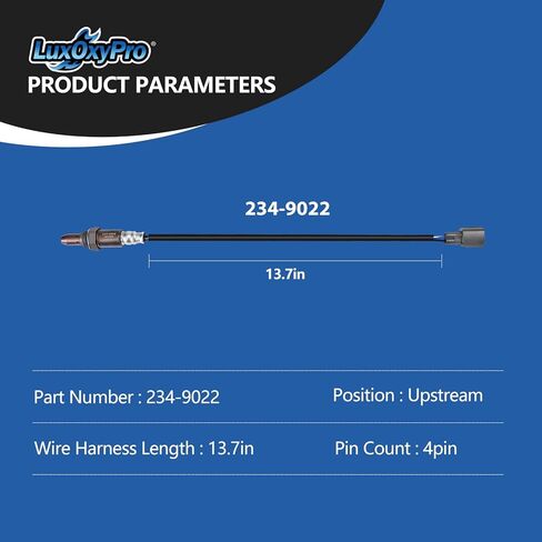 Oxygen O2 Sensor Upstream for Toyota 4runner Camry Avalon Highlander Sienna Tacoma Venza for RAV4 2.5 2.7 3.5L 2006-2012, for Lexus ES350 RX350 RX450h 3.5L 2007-2011, Replace 234-9022 in Saudi Arabia