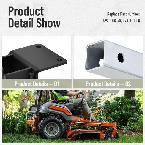 093-1118-98 093-1111-00 2" Rear Receiver Hitch kit Compatible with Bad B-oy Rambler, ZT Avengers & 2018-2020 Mav-ericks, Not fit 2021 and Newer Mav-ericks in Kuwait