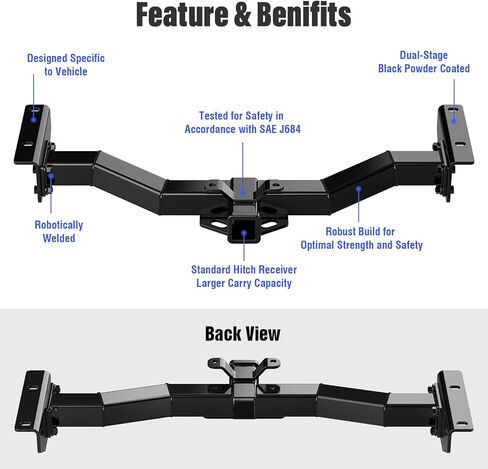 Magnus Assembly Class 3 Trailer Hitch 2 Inches Receiver Tube Towing Hitch Compatible with 2003-2006 Chevrolet Suburban Avalanche 1500 2500 Tahoe GMC Yukon Cadillac Escalade EXT ESV in Kuwait