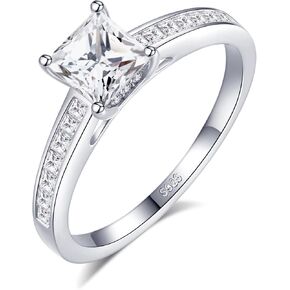 1 Carat LAB GROWN Diamond Princess Cut Diamond Engagement Ring, (D-E Color VVS Clarity) in Saudi Arabia