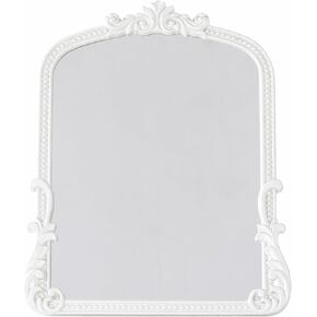 Vintage Vanity Small Mirror with Stand,Gold Decorative Mirrors for Wall,Antique Desk Eclectic Home Dresser Decor Small Mirror,Bathroom, Bedroom, Makeup Desk, Wall Entry,11.6" L x 9.0" W Gold in Saudi Arabia