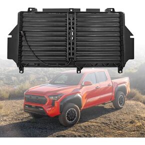 53100-AK011 مجموعة مصراع الرادياتير مع محرك متوافق مع Toyota Tacoma 2.4L L4 2024 2025 مشعاع تجميع أسود غير لامع 53100AK011 مصراع الهواء in Kuwait