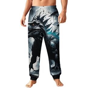 سروال رياضي للرجال من Zakqeik ملون هورس، سروال ركض رائع برباط، بنطال فضفاض مع جيب in Kuwait