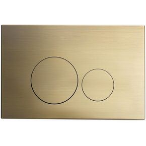 Swiss Madison Well Made Forever Wall Mount Actuator Flush Push Button Plate in Brushed Brass (SM-WC001Z) in Kuwait