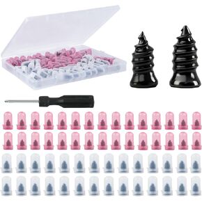 60 قطعة من الأظافر المطاطية لإصلاح الإطارات، مجموعات إصلاح الإطارات المطاطية، طقم إصلاح قابس لولبي الإطارات، أداة سريعة، مسمار إصلاح الإطارات بالخدمة الذاتية للسيارة والدراجة والدراجة النارية والشاحنة والجرار in Kuwait