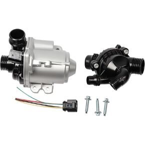Electric Engine Water Pump Assembly With Thermostat 11517632426 Compatible With BMW 335i 335is 335xi 535i 535xi X1 X4 X6 2007-2016 3.0L Replaces 11517563659 11517588885 11519455978 in Kuwait