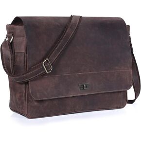 حقيبة ماسنجر جلدية من VC VINTAGE COUTURE للرجال، حقائب كمبيوتر محمول جلدية للرجال والنساء، حقيبة سفر ماسنجر | جلد عتيق in Kuwait