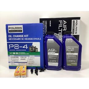 مجموعة الخدمة الكاملة تناسب Polaris Ranger XP 900 لتغيير الزيت وفلتر الهواء وشمعات الإشعال وزيت التروس وجميع أجزاء مصنع OEM - مجموعة Big Rock Powersports & Marine # PSK-9RG in Kuwait