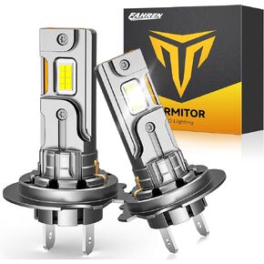 مصابيح أمامية H7 للسيارات والرياضات الرياضية، 6500K أبيض بارد، مقاس 1:1 OEM، تركيب لمدة 3 دقائق، مقاومة للماء IP68، عمر 10 سنوات، ملاءمة 99%، مثالية لتجميعات المصابيح الأمامية، حزمة من 2 in Kuwait