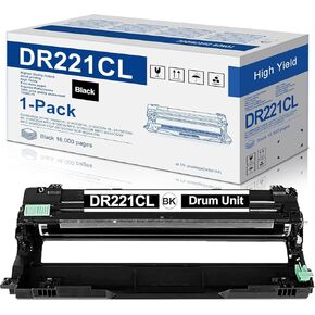 وحدة الطبل DR221CL عبوة واحدة بديلة لوحدة الطبل Brother DR221 DR-221CL للطابعة MFC-9340CDW MFC-9330CDW MFC-9140CDN HL-3140CW HL-3150CDN MFC-9130CW HL-3170CDW (DR221CL أسود) in Kuwait