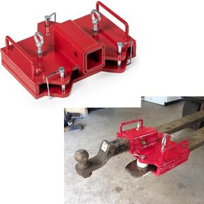 WRLWY مرفق رافعة شوكية بمشبك مزدوج - جهاز استقبال وصلة 2 بوصة، وإدراج شفرة شوكة البليت ومحول سحب المقطورة، سعة 6500 رطل، سهلة التركيب لتحريك المقطورات والمعسكرات والقوارب (أخضر) in Kuwait