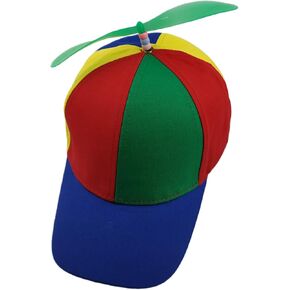 Colorful Cute Propeller Hat Adjustable UV Protection Tennis Baseball Cap Sun Visor Funny Clown Cap Helicopter Top Hat in Kuwait
