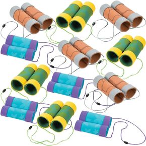 مناظير أنبوبية من Fun Express Craft - الحرف اليدوية للأطفال والأنشطة المنزلية الممتعة - لوازم/ديكور المدرسة الكتابية للعطلات VBS - مجموعة الحرف اليدوية -12 in Kuwait