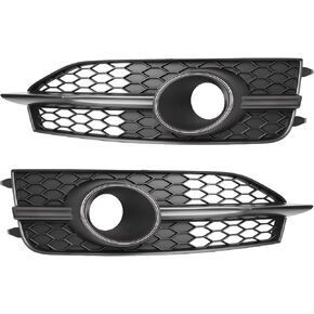Front Bumper Fog Light Grilles Fit for Audi A7 S7 S-Line 2012-2015 Honeycomb Mesh Fog Lamp Cover Bezel Trim Pair Driver & Passenger Side Replaces 4G8807681C9B9 4G8807682C9B9 in Kuwait