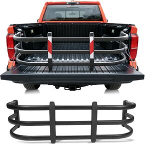 موسع سرير الشاحنة مناسب لسيارة Toyota Tacoma 2005-2026، موسع الباب الخلفي من الألومنيوم قابل للتعديل، تصميم قلاب 180 درجة، سبيكة شديدة التحمل، ملحق تخزين مثبت على المثقاب للشحنات الطويلة in Kuwait