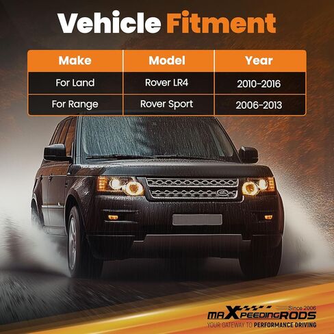 جهاز استقبال وصلة المقطورة maxpeedingrods فئة 3، جهاز استقبال 2 بوصة، وصلة سحب خلفية لسيارة Land Rover LR4 2010-2016، لسيارة Range Rover Sport 2006-2013، 5000 LBS GTW (أسود) in Saudi Arabia