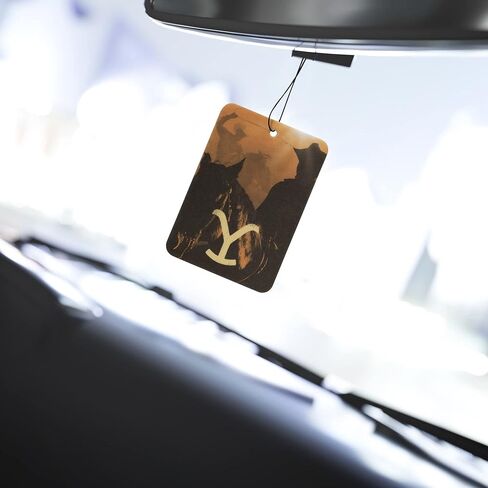 Plasticolor 005675R01 Yellowstone Cowboy & Y Logo Paper Air Freshener - 2 pack in Saudi Arabia