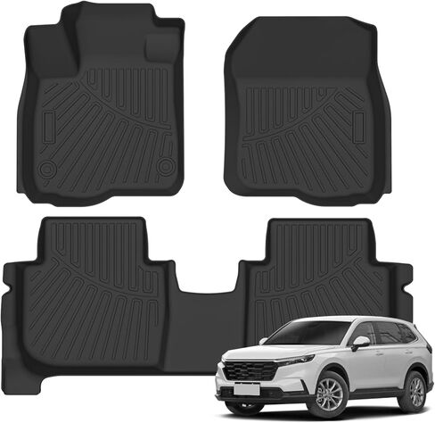 Floor Mats Upper Cargo Mat Fit for Honda CR-V 2023 2024 2025(Not for hybird), All Weather Protection TPE Rubber Liners CRV Accessories Floor Mats Cargo Mat for Upper Position, Odorless Anti-Slip Mats in Kuwait