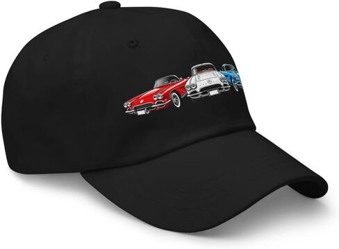 1961 Corvette Dad Hat – Red White & Blue Classic C1 Sports Car Cap in Saudi Arabia