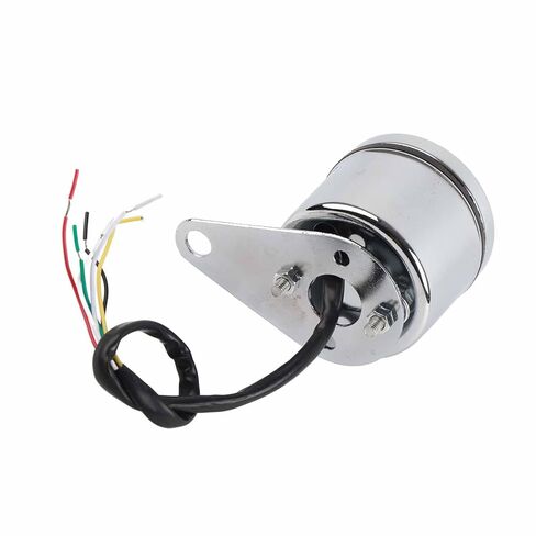 Motorcycle Digital Tachometer Tacho Speedometer Gauge Premium Stainless Steel Round Dial High Precision RPM Meter for 1 Cylinder 2 Cylinder Bikes Silver 60mm in Kuwait