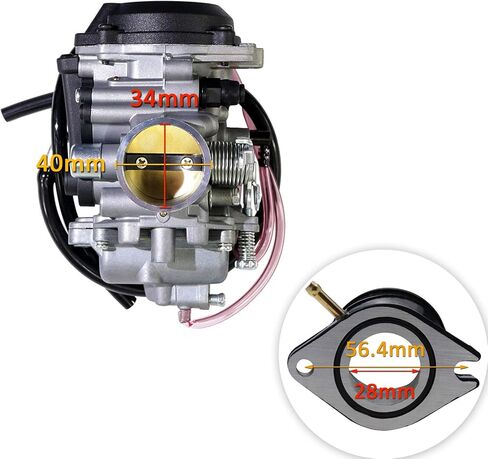 Carburetor & Intake Manifold, for Yamaha TTR225 (99-04) XT225 (87-06) Carb 5FG-14901-00-00, 2LN-13586-01 in Kuwait
