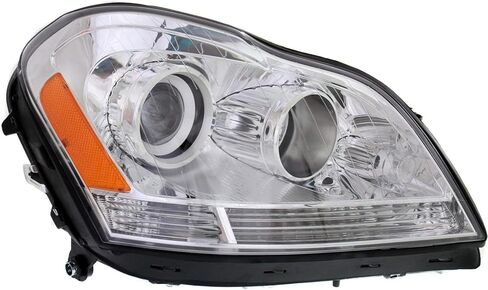 زوج مجموعة المصابيح الأمامية Garage-Pro لسيارة Mercedes Benz GL450 2007-2012، GL550 2008-2012، GL350 2010-2012، GL320 2007-2009، هالوجين، مع لمبة (مصابيح)، السائق، جانب الركاب in Kuwait