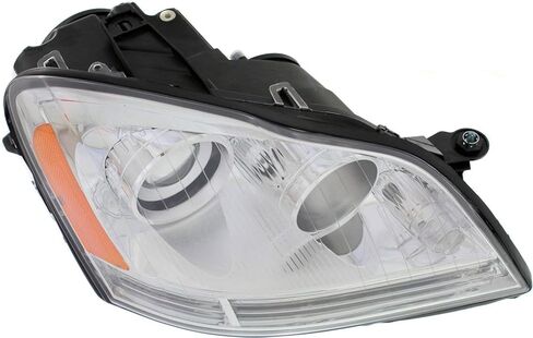 زوج مجموعة المصابيح الأمامية Garage-Pro لسيارة Mercedes Benz GL450 2007-2012، GL550 2008-2012، GL350 2010-2012، GL320 2007-2009، هالوجين، مع لمبة (مصابيح)، السائق، جانب الركاب in Kuwait