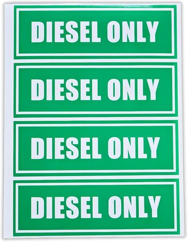 12PCS Diesel Only Gasoline Only and Mixed Fuel Only Sticker Combo Vinyl Labels for Trucks Cars Outdoor Equipment Durable Weather Resistant 2 Inch x 6 Inch in Saudi Arabia