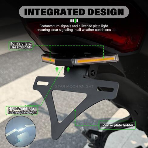 Z900 2025 2026 Fender Eliminator Kit For Kawasaki Z 900 LED Tail Light License Plate Holder Turn Signals Plate Accessories in Kuwait
