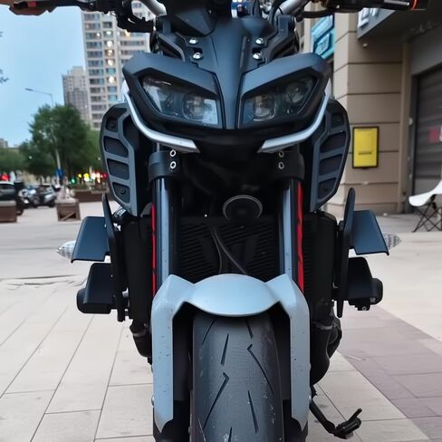 ل MT-09 MT-09 SP mt09 mt09sp 2020 2019 2018 2017 اكسسوارات الثابتة الجناح دراجة نارية المفسد الجناح الثابت تحلق الجناح الهوائية هدية الرياح سكين الديكور in Kuwait