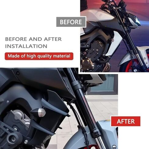 ل MT-09 MT-09 SP mt09 mt09sp 2020 2019 2018 2017 اكسسوارات الثابتة الجناح دراجة نارية المفسد الجناح الثابت تحلق الجناح الهوائية هدية الرياح سكين الديكور in Kuwait