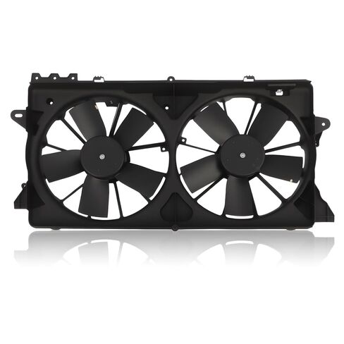Engine Radiator Cooling Fan Assembly Compatible with 150 Expedition Navigator 2010-2017 3.5L 3.7L 4.6L 5.0L 5.4L 6.2L Replace AL3Z8C607A BL3Z8C607B AL3Z-8C607-A with Controller Shroud in Saudi Arabia