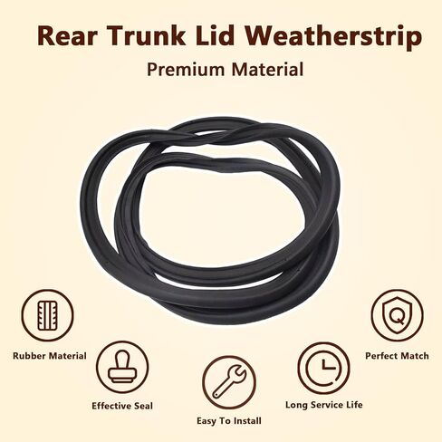 Rear Trunk Lid Weatherstrip Rubber Gasket Seal Fit for Toyota Camry 2007-2016 & RAV4 2009-2014, Weatherstripping Seal Replace 64461-06060 6446106060 64461-33070 6446133070 in Kuwait