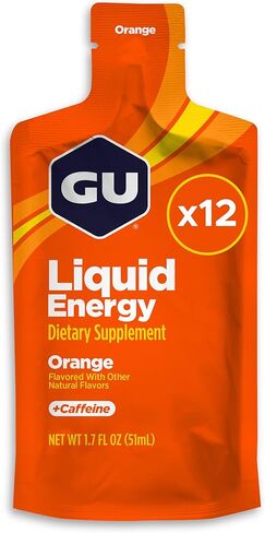 GU Energy Liquid Energy Gel With Complex Carbohydrates, Vegan, Gluten-Free and Dairy-Free On-the-Go Energy for Any Workout, 12-Count, Assorted Flavors in Saudi Arabia
